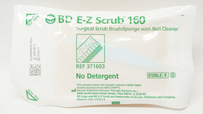 BD 371163 E-Z Scrub 160 Surgical Scrub Brush/Sponge W/ Nail Cleaner